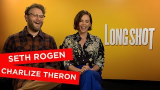 Seth Rogen and Charlize Theron talk meeting their idols, hiding their identities and scary moments!