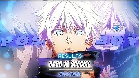 OC8O 1K Subs Open Collab Results 🎉