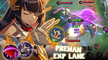 Preman Baru Exp Lane! Emblem Tank+Lifesteal - Di Gank Gak Mati2 | Ruby Mobile Legends