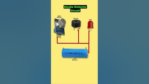 Smoke detector circuit diagram 💨