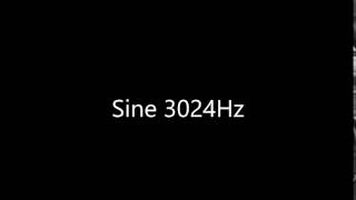 Sine 3024Hz Audio Only