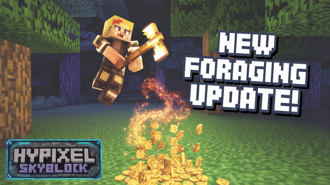 Exploring Galetia Foraging! 🌲 New Money Making Method in Hypixel SkyBlock! 💸 