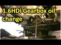 Gearbox/transmission oil change (2007; Peugeot/Citroen BE4R 5-speed manual)