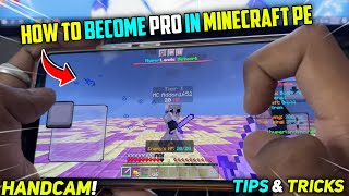 HOW TO BECOME PRO IN MINECRAFT POCKET EDITION (Handcam)