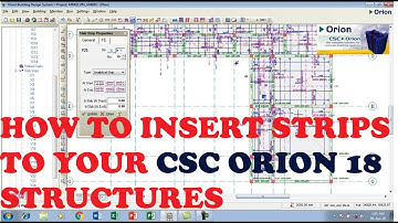 ORION 18 TUTORIAL: HOW TO INSERT STRIPS(REINFORCEMENT) TO YOUR STRUCTURES FOR ANALYSIS