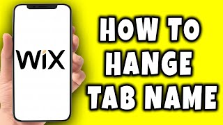 How To Change Tab Name In Wix || Short Tutorial