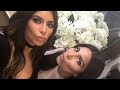 kim kardashian takes a selfie with her twinsie