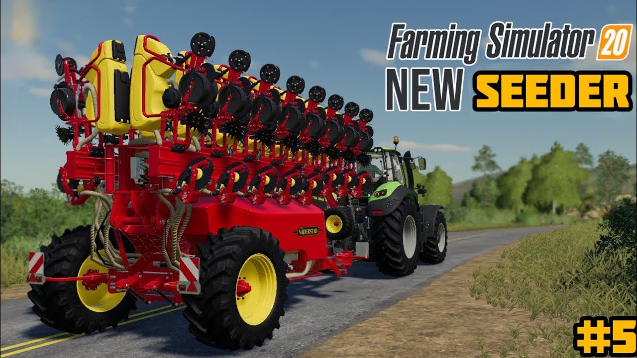 HOW TO USE BIG SEEDER WITH POWERFUL JCB | FS20