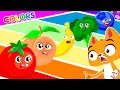 Superzoo | 🍎 🍐Colors song 🍊🍋 | What color is the broccoli?