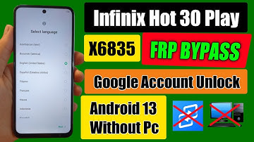 Infinix Hot 30 Play Frp Bypass Android 13 | Infinix (X6835) Google Account Unlock | Without Pc 2023
