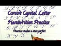 Cursive capital letter a to z  cursive handwritten for beginners  udoyon handwritten