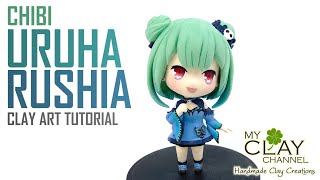 How to make Chibi Uruha Rushia 🦋 潤羽るしあ 🦋 - HoloLive Vtuber - Clay Art Tutorial