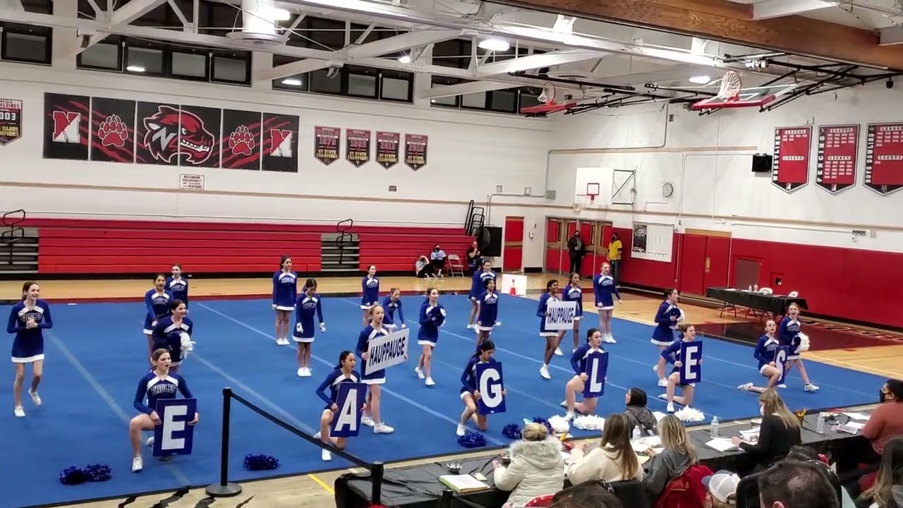 Hauppauge Middle School Cheer Competition Selden H.S. 1/16/22 YouTube