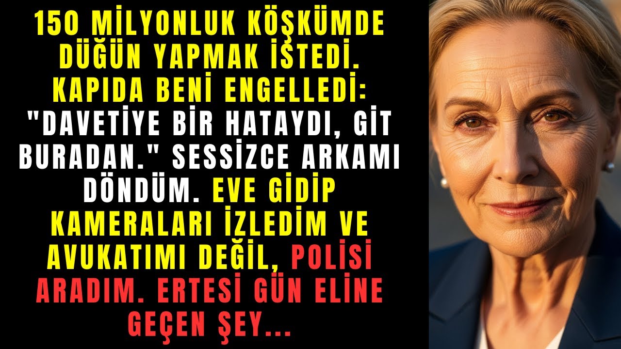 Damadım beni düğünden kovdu: 