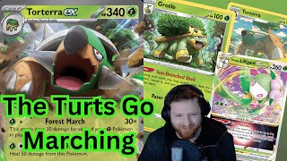 Torterra ex Marching Over Opponents Like Dead Leaves | Pokémon | Temporal Forces | Pokémon TCG Live