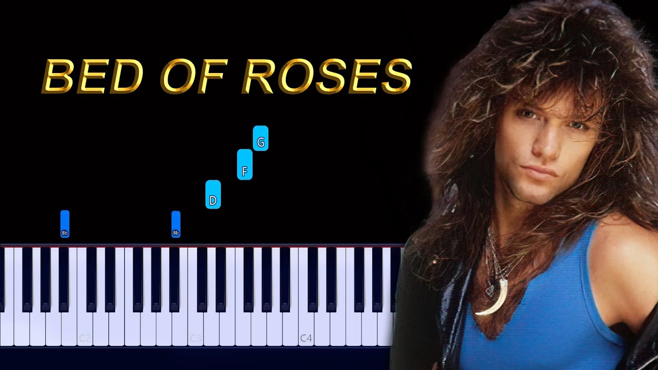 Bon Jovi - Bed Of Roses Piano Tutorial