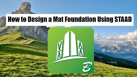 Mat Foundation with grade beams/walls using STAAD Pro- SFA