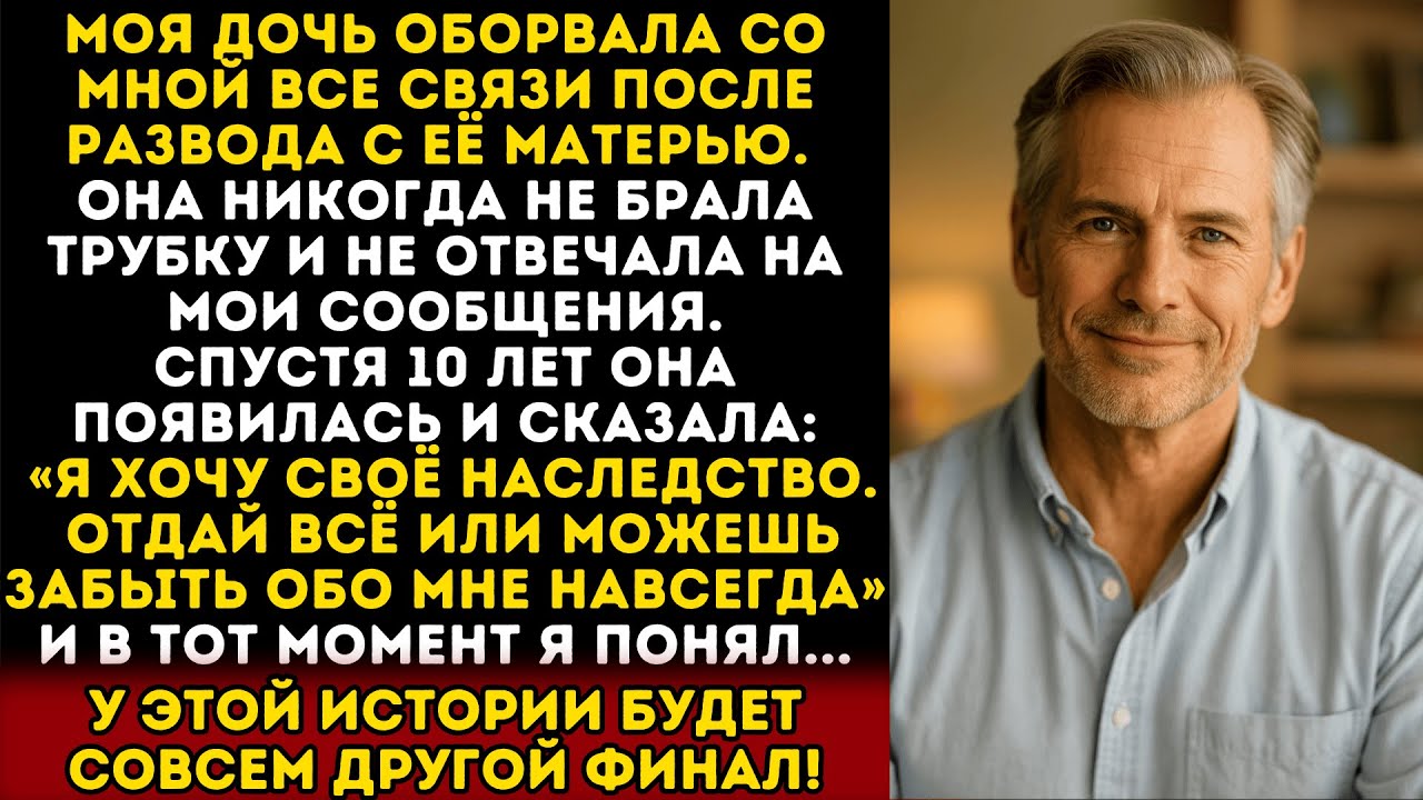 Моя дочь исчезла после развода, но спустя десять лет вернулась с требованием, которое всё изменило…
