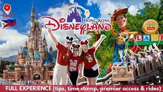 Hongkong Disneyland Ultimate Experience 🇵🇭🇭🇰 | tips, timestamp, premier access & rides (family vlog)