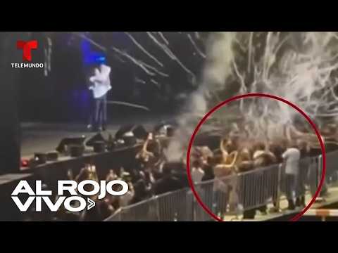 Máquina de confeti estalla en pleno concierto y deja varios heridos