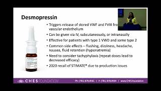 Treatment Considerations for von Willebrand Disease (with an emphasis on women)