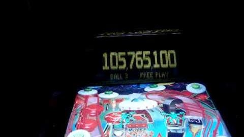 Pinball 2000 Visual Pinball DMD reflection Test