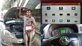 Skoda Adapting injector Minimum Deviation Quantity by Thinkcar Master Car Scanner
