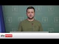 Ukraine Invasion: President Zelenskyy says the West are supporting with actions