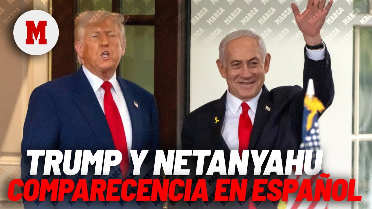 Trump y Netanyahu, conferencia de prensa conjunta I Audio en español en ...