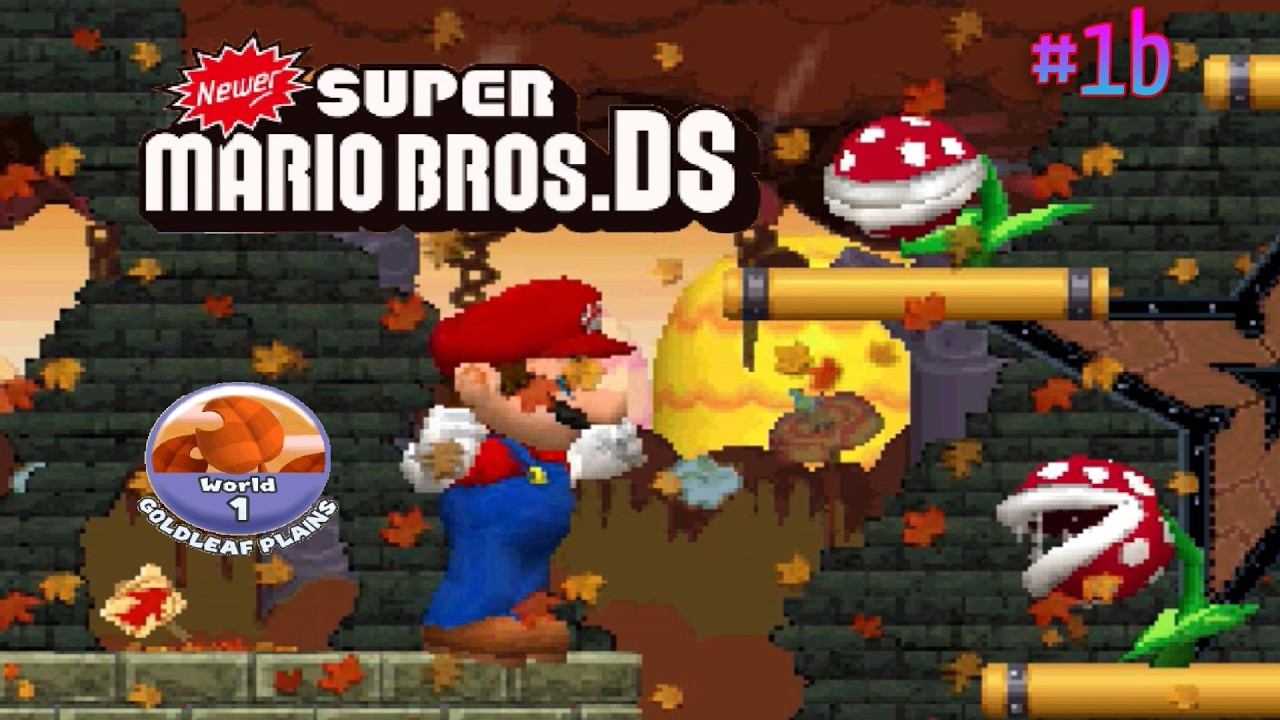 NEWER Super Mario Bros. DS (no commentary) I #World 1.4 -🏰 GOLDLEAF PLAiNS