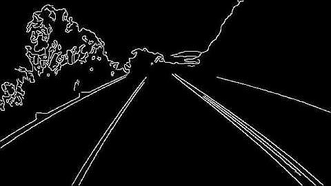 Canny edge detector - Paved road