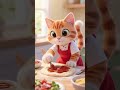 Cat and Pizza 🐱🍕🍕🍔 #dog #cat #3danimation #cartoon #cats #cute #cutecat #youtubeshorts #youtube