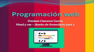 html y css - diseño de formulario part 2
