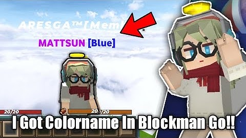 Finally I Got Color Name On Blockman Go!! [Blockman Go Bedwars]