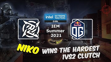 NIP vs OG: Niko wins the hardest 1vs2 clutch, IEM Summer 2021