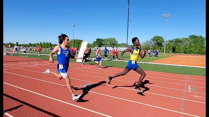 100 meter sprint season progression Isaiah Bates 1...