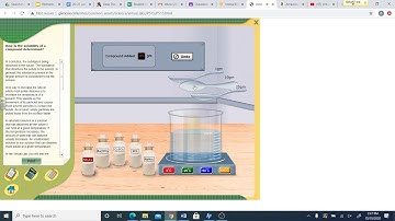 Virtual Solubility Lab