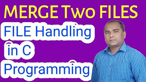 C Program to MERGE Contents of TWO Files in THIRD File | File Handling