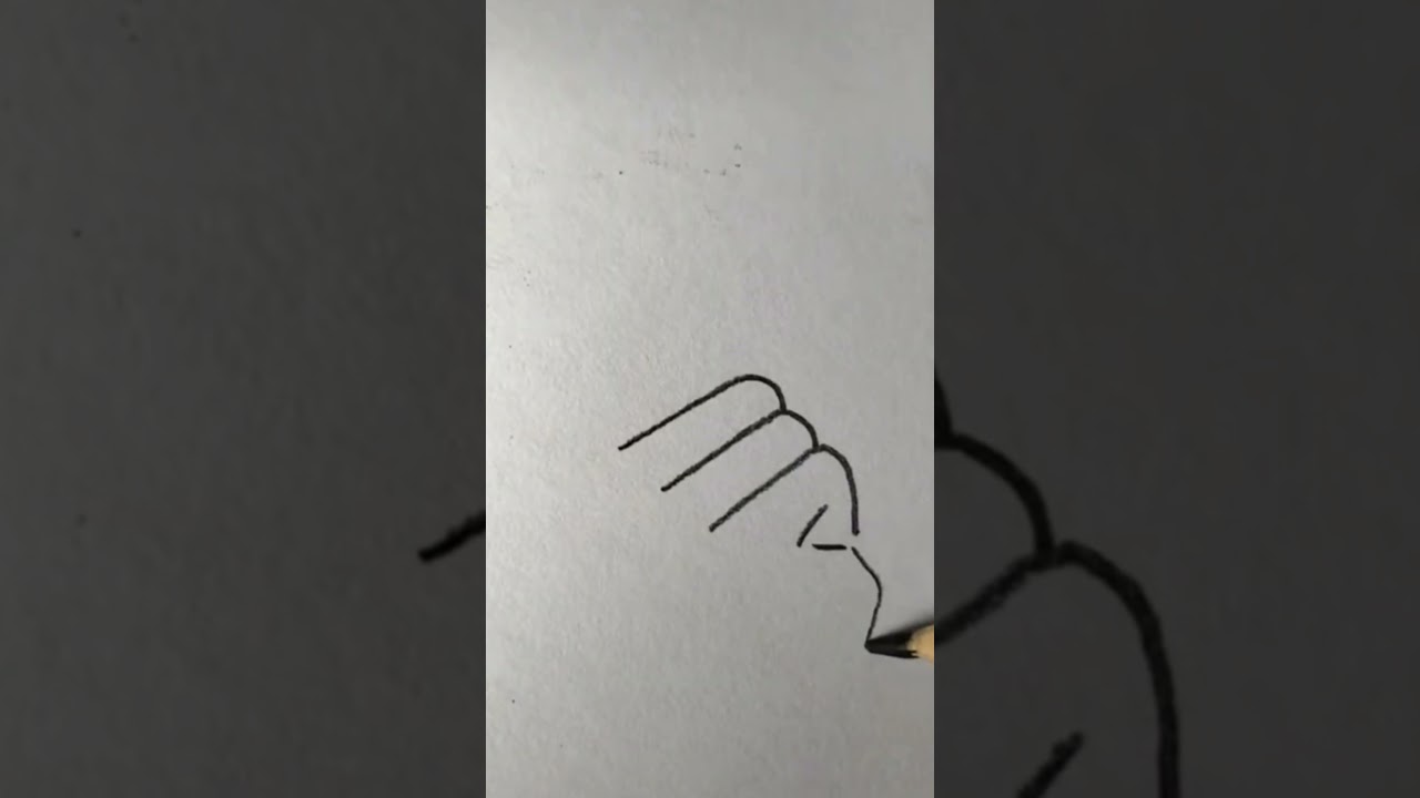 How To Draw A Tumblr Korean Heart || Easy Drawing Tutorial  || Girl Hand Love Icon