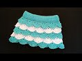 تنورة كروشيه صيفي او شتوي crochet skirt لاي مقاس بغرزة رووووع