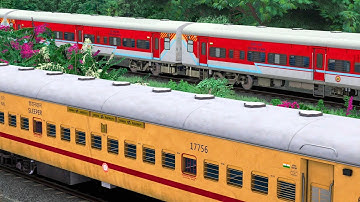 TWO TRAIN PARALLEL DEPARTURE AT STATION | BUMPY RAILROAD | Train Simulator | Railwork | NTG GAMING