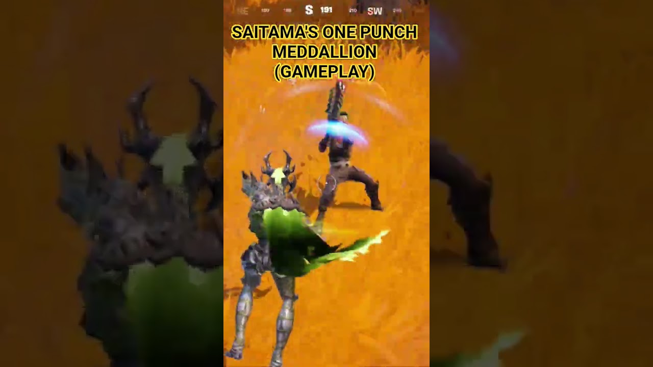 SAITAMA'S ONE PUNCH MEDDALLION GAMEPLAY 