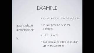CSC 110: Week 10, Part A - Vigenere Cipher