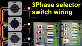 3phase selector switch animation video .