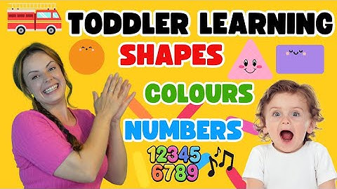 Learn Shapes, Colours, Numbers & Patterns Toddler Learning + Songs, Preschool Videos with Miss Katie