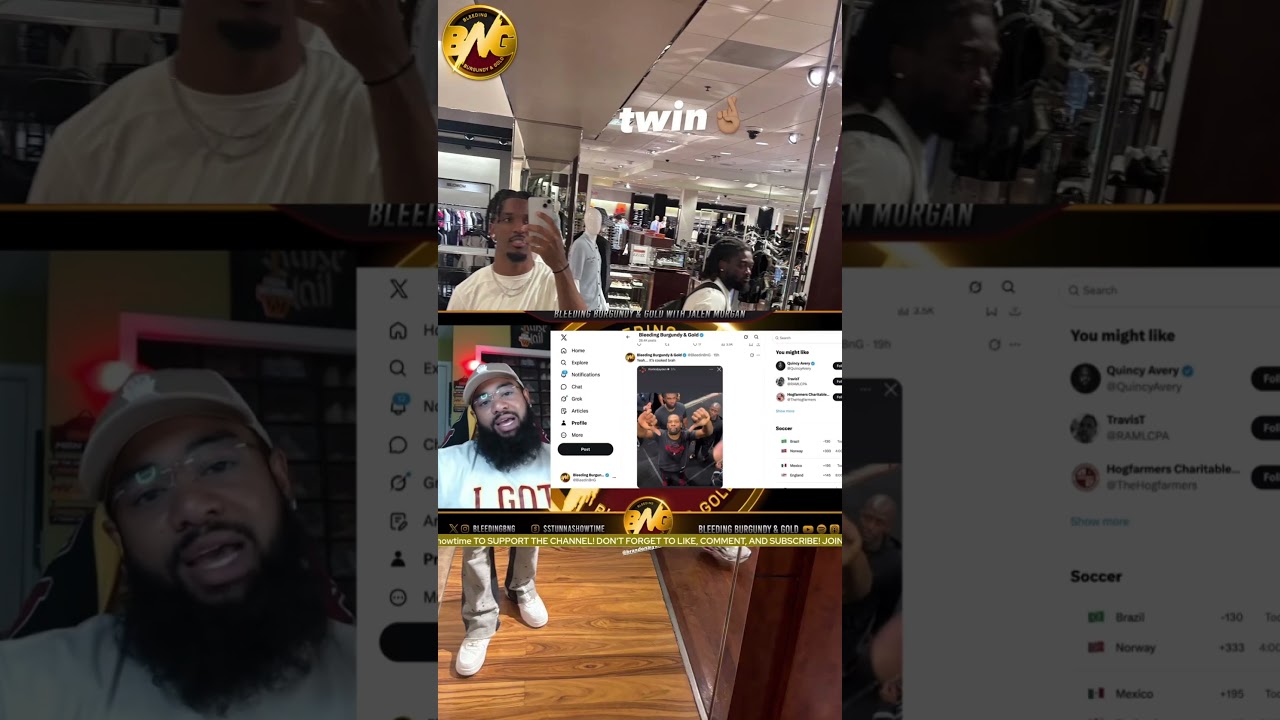 Jayden Daniels and Brandon Aiyuk BEEF?👀 #commanders #49ers #nfl