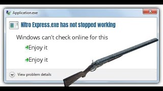 Nitro Express.exe has not stopped working