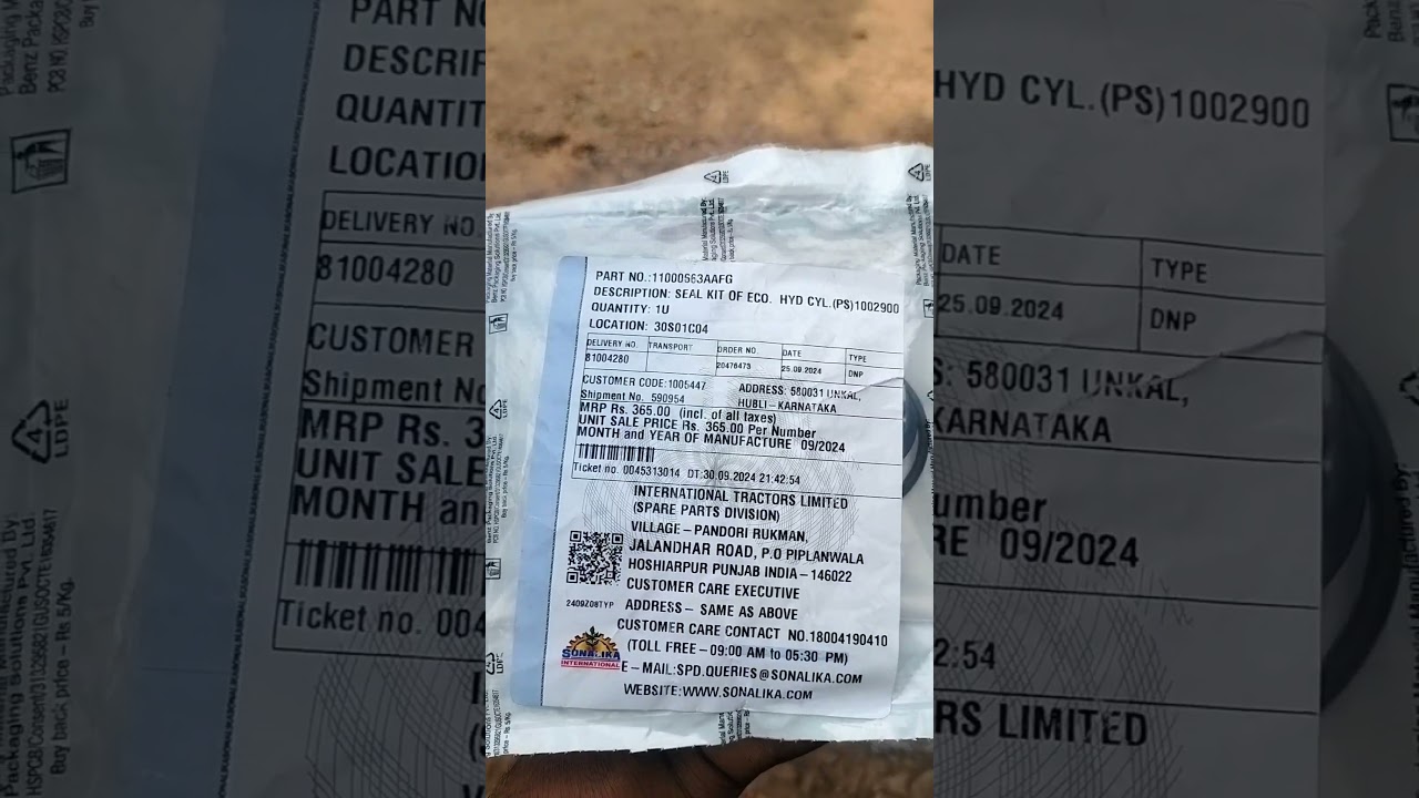 🚜🛠️ Sonalika Tractor genuine parts 🛠️🚜 