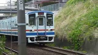 [警笛あり]関東鉄道 キハ2300形2307編成 常総線 取手駅付近通過