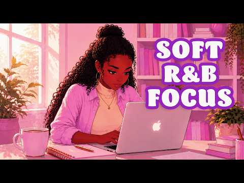 Soft Pink & Clear R&B Focus 🎧 Soulful LoFi Beats for Study, Work & Deep Focus